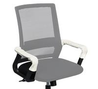 PATIKIL Office Chair Arm Cover, 2Pcs Office Chair Armrest Covers Protectors with Zipper Stretchable Arm Rest Covers for Computer Desk Chairs Office Home, White