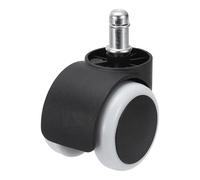 PATIKIL Office Chair Wheels 2 Inch, Replacement Desk Caster Wheels 7/16" x 7/8" Smooth Quite Rolling Stem Wheels 110 Lbs Per Wheel for Work Chair Gaming Chair, White