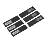 PATIKIL Office Door Signs, Meeting in Progress Vacant Sign Acrylic Self-Adhesive Office Supplies Sticker for Meeting Room Home Library, Black, 3 Pcs