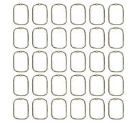 PATIKIL Open Bezels for Resin, 30 Pcs Rectangle Hollow Frame Pendants Charm Open Back Bezel Hollow Pendant 3 Size for Resin Casting DIY Craft Jewelry Making Necklace Bracelet, Bronze