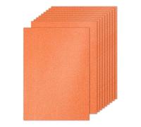 PATIKIL Orange Glitter Cardstock Paper, A4 10 Sheets, 250gsm, Sparkly, DIY Art Projects, Wedding Party