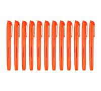 PATIKIL Orange Highlighter, 12 Pack High Lighters No Bleeds Highliters Pens Neon Clear View Bright Quick Dry Pocket Marker Pen Sticks Chisel Tip Cute for Books Office Adults Classroom
