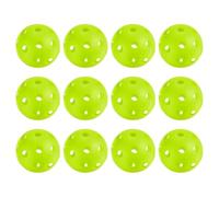 PATIKIL Outdoor Pickleball Balls 26 Holes Pickleball 12 Pack Pickleball Balls for Amateurs Indoor and Outdoor Sport, Yellow Green