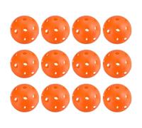 PATIKIL Outdoor Pickleball Balls 26 Holes Pickleball 6 Pack Pickleball Balls for Amateurs Indoor and Outdoor Sport, Orange