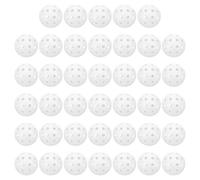 PATIKIL Outdoor Pickleball Balls 40 Holes Pickleball 40 Pack Pickleball Balls for Amateurs Indoor and Outdoor Sport, White