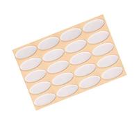 PATIKIL Oval Mouse Feet Skates Pads 0.7mm for Gaming Mouse Feet Replacement Gray 20 Pcs