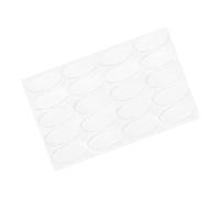 PATIKIL Oval Mouse Feet Skates Pads 0.7mm for Gaming Mouse Feet Replacement White 20 Pcs