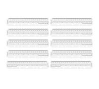 PATIKIL Page Marker Ruler, 15 Pcs A5 6 Holes Bookmark Ruler, Plastic Today Page Marker Binder Divider Pagefinder for Binder Notebook Journal Magazine Planners, Transparent