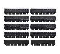 PATIKIL Page Marker Ruler, 15 Pcs A7 6 Holes Bookmark Ruler, Plastic Today Page Marker Binder Divider Pagefinder for Binder Notebook Journal Magazine Planners, Black