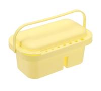 PATIKIL Paint Brush Cleaner, Paint Palette Brush Holder Organizer Art Painting Supplies with Handle for Acrylic, Watercolor, and Water-Based Paints, Yellow