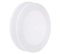 PATIKIL Paint Canvases for Painting, 2 Pack 12x12 Inch Round Wood Frame Stretched Blank Art Board Panels for Acrylic, Oil, Tempera Painting, White
