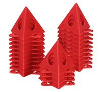 PATIKIL Painting Stands, 24 Pack ABS Plastic Mini Cone Paint Stands Risers Support for Painter Elevated Canvas Door Cabinet, Red