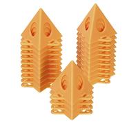 PATIKIL Painting Stands, 24 Pack ABS Plastic Mini Cone Paint Stands Risers Support for Painter Elevated Canvas Door Cabinet, Champagne
