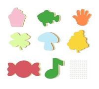PATIKIL Paper Cutouts, 72 Pack Colorful Paper Cutout for Classroom Decoration DIY Craft Project Style 3, Assorted Color