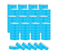 PATIKIL Paper Wristbands for Events, 1200 Pack Neon Party Wrist Bands, Colored Waterproof Concert Identification Wristbands Hand Bands for Bar Entrance Admission Fluorescent Blue
