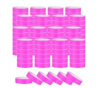 PATIKIL Paper Wristbands for Events, 1200 Pack Neon Party Wrist Bands, Colored Waterproof Concert Identification Wristbands Hand Bands for Bar Entrance Admission Fluorescent Purple
