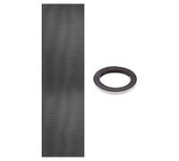 PATIKIL PC Fan Dust Mesh 300x1000mm, 1 Set PVC Computer Cooler Dust Filter PC Case Cover Grills with Magnetic Strip for Computer Cooler Fan Case Dustproof, Black(0.5mm Hole)