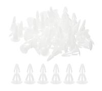 PATIKIL PCB Support Spacer, 50Pack 6.4mm/0.25" Supporting Height PCB Standoff Isolation Board Stand Column Round Head Plastic Support for PCB PC Board, White