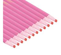 PATIKIL Peel-Off China Markers, 12 Pack Grease Wax Pencils Wood for Glass Garments Drawing Film Paper Vinyl Metal, Pink