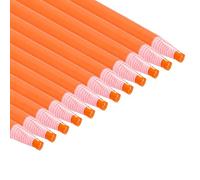 PATIKIL Peel-Off China Markers, 48 Pack Grease Wax Pencils Wood for Glass Garments Drawing Film Paper Vinyl Metal, Orange