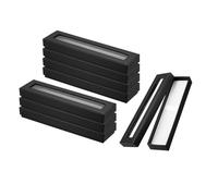 PATIKIL Pen Gift Box, 8 Pack Empty Pen Case Cardboard Case with Clear Window Pen Presentation Display Box for Pencil Ballpoint Jewelry Business Office, Black