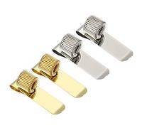 PATIKIL Pen Holder Clips, 4Pcs Metal Vertical Portable Single Spring Loop Pencil Organizer for Office Business Pocket Notebook Clipboard, Multicolor