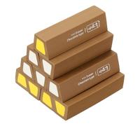 PATIKIL Pencil Erasers Rubber, 10 Pcs Art Eraser, Small Rectangular Pencil Rubber Scented for Drawing Writing Math Office Home Stationery Supplies, Dark Brown/Yellow/White