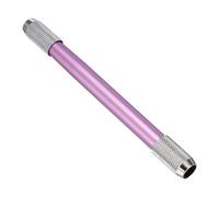 PATIKIL Pencil Extenders, 1Pcs Art Adjustable Metal Pencil Holder Lengthener Double-ended Pen Sleeve for Short Pencil Crayon Colored Pencils Writing Desk Office, Purple