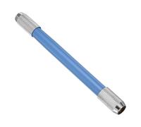 PATIKIL Pencil Extenders, 1Pcs Art Adjustable Metal Pencil Holder Lengthener Double-ended Pen Sleeve for Short Pencil Crayon Colored Pencils Writing Desk Office, Blue