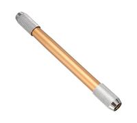 PATIKIL Pencil Extenders, 1Pcs Art Adjustable Metal Pencil Holder Lengthener Double-ended Pen Sleeve for Short Pencil Crayon Colored Pencils Writing Desk Office, Orange