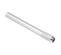 PATIKIL Pencil Extenders, 1Pcs Art Adjustable Metal Pencil Holder Lengthener Single-ended Pen Sleeve for Short Pencil Crayon Colored Pencils Writing Desk Office, Silver