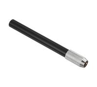 PATIKIL Pencil Extenders, 1Pcs Art Adjustable Metal Pencil Holder Lengthener Single-ended Pen Sleeve for Short Pencil Crayon Colored Pencils Writing Desk Office, Black