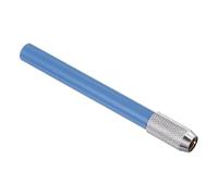 PATIKIL Pencil Extenders, 1Pcs Art Adjustable Metal Pencil Holder Lengthener Single-ended Pen Sleeve for Short Pencil Crayon Colored Pencils Writing Desk Office, Blue