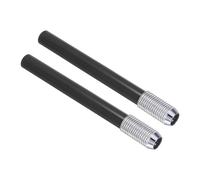 PATIKIL Pencil Extenders, 2Pcs Art Adjustable Metal Pencil Holder Lengthener Pen Sleeve for Short Pencil Crayon Colored Pencils Writing Desk Office, Black