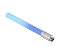 PATIKIL Pencil Extenders, 2Pcs Art Adjustable Metal Pencil Holder Lengthener Single-ended Pen Sleeve for Short Pencil Crayon Colored Pencils Writing Desk Office, Double Blue
