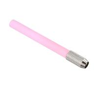 PATIKIL Pencil Extenders, 2Pcs Art Adjustable Metal Pencil Holder Lengthener Single-ended Pen Sleeve for Short Pencil Crayon Colored Pencils Writing Desk Office, Yellow Pink
