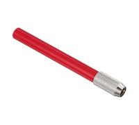 PATIKIL Pencil Extenders, 2Pcs Art Adjustable Metal Pencil Holder Lengthener Single-ended Pen Sleeve for Short Pencil Crayon Colored Pencils Writing Desk Office, Red