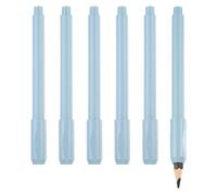 PATIKIL Pencil Extenders, 6 Pack Adjustable Pencil Extenders Colors Pencil Lengthener Holder with Plastic Handle Office Supplies for Artists Sketching, Writing Art Drawing Shading, Blue