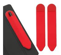 PATIKIL Pencil Holder for Stylus, 2 Pcs Adhesive Elastic Pen Case Sleeve Pouch Stylus Holder Pocket Elastic Pen Pouch Accessories for Tablet Case Notebook Outdoor, Red