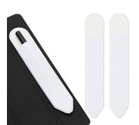 PATIKIL Pencil Holder for Stylus, 2 Pcs Adhesive Elastic Pen Case Sleeve Pouch Stylus Holder Pocket Elastic Pen Pouch Accessories for Tablet Case Notebook Outdoor, White