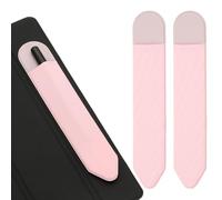 PATIKIL Pencil Holder for Stylus, 2 Pcs Adhesive Elastic Pen Case Sleeve Pouch Stylus Holder Pocket Elastic Pen Pouch Accessories for Tablet Case Notebook Outdoor, Pink