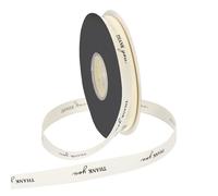 PATIKIL Personalized Grosgrain Ribbon, 1.5cm x 36.5m Thank You Polyester Ribbon for Holiday Party, Wedding Decoration, Gift Wrapping, White