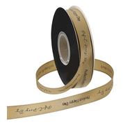 PATIKIL Personalized Grosgrain Ribbon, 2cm x 36.5m Perfect Happy Day Polyester Ribbon for Holiday Party, Wedding Decoration, Gift Wrapping, Khaki