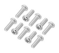 PATIKIL Phillips Pan Head Screws, 60 Pack M2.5-0.45 x 8mm 304 Stainless Steel 18-8 Full Thread, Pan Head Machine Phillips Drive Screw