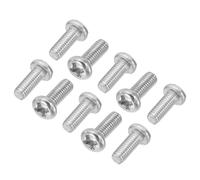 PATIKIL Phillips Pan Head Screws, 80 Pack M3-0.5 x 10mm 304 Stainless Steel 18-8 Full Thread, Pan Head Machine Phillips Drive Screw