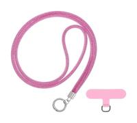 PATIKIL Phone Chain Crossbody Lanyard, 1Pcs Water Diamond Wrist Phone Bling Shoulder Strap with Tether Tab Universal Lanyard for Most Smartphones Bags Purses, Red