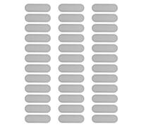 PATIKIL Phone Dustproof Net Stickers, 100 Pcs Phone Speaker Anti Dust Protector Cover Universal Speaker Mesh Sticker for Mobile (0.59"x0.18"), Silver