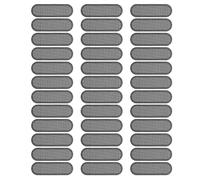 PATIKIL Phone Dustproof Net Stickers, 40 Pcs Phone Speaker Anti Dust Protector Cover Universal Speaker Mesh Sticker for Mobile (0.87"x0.28"), Black