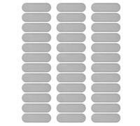 PATIKIL Phone Dustproof Net Stickers, 40 Pcs Phone Speaker Anti Dust Protector Cover Universal Speaker Mesh Sticker for Mobile (0.87"x0.28"), Silver