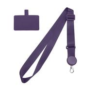 PATIKIL Phone Lanyard Crossbody Strap, Crossbody Anti-Theft Lanyards Adjustable Neck Strap with Universal Phone Patch for Keys ID Badges Most Smartphones for Women Men, Dark Purple